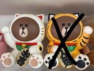 LINE FRIENDS BROWN COLLECTION 招財貓公仔