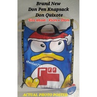 [DONKI] DON PEN Knapsack DON QUIXOTE Bag Brand New with HangTag-JP