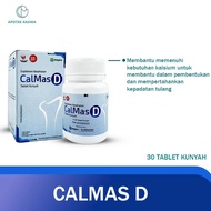 CALMAS D TABLET KUNYAH @30 TABLET  SUPLEMEN KALSIUM DAN VITAMIN D / APOTEK AKAWA