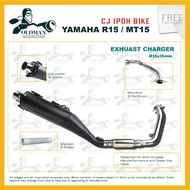 Exhaust CJ IPOH BIKE R15/MT15/R15M EXHAUST CHARGER cutting standard SPEC 63mm