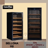 TUSCANI Wine Cooler BELLONA 110 Wine Chiller Wine Fridge 111 Bottles Fridge Refrigerator