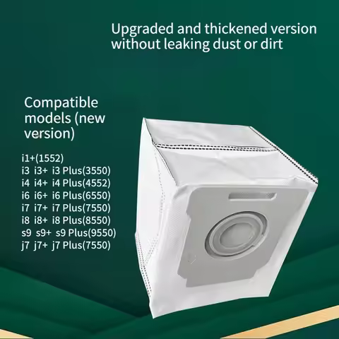 For iRobot Roomba i7 S9 E5 Robot Vacuum - New Dust Bags with Spring - Replacement Parts