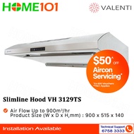 Valenti Slim Line Cooker Hood 90cm VH3129TS