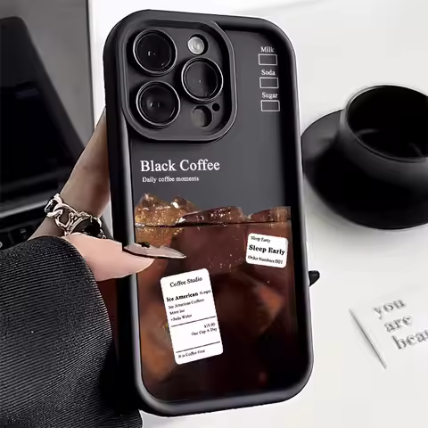 Coffee Silicone Phone Case For Tecno Spark 20 10 Pro 20c 10c Camon 20 Pro Case Infinix Smart GO 2024