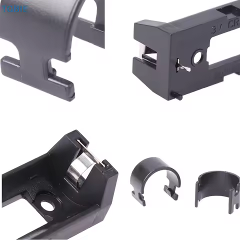 5 PCS Plug-in CR123A Battery Holder 16340 Battery Box LIR123A Battery Storage Box CR123A Battery Box