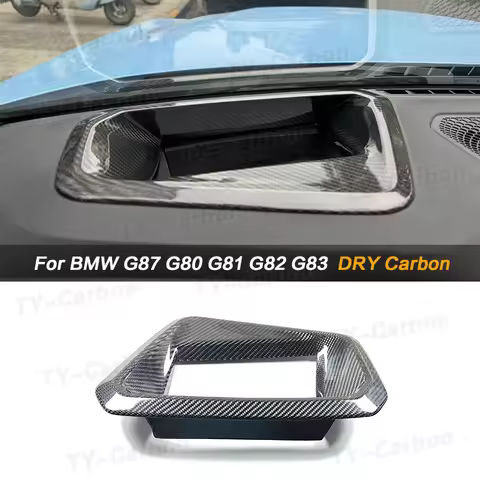 Real Dry Carbon Fiber Car Head Up Protective Frame For BMW G80 G81 G82 G83 G87 M2 M3 M4 2021+ Car HU