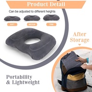 Inflatable cushion, donut pillow, portable wheelchair cushion for hemorrhoids and home use