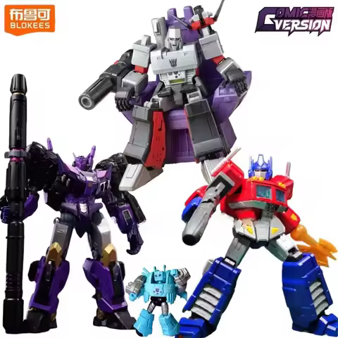 New BLOKEES Transformers Building Blocks Tarn Origins OptimusPrime G1 Megatron Assemble Movable Mode