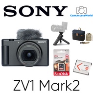 Sony ZV1 M2 Digital Camera + GP-VPT2BT SHOOTING GRIP +SD Card 64GB + NP-BX1 BATTERY + Sony Travel Ba