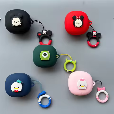 For Anker Soundcore Liberty 5 Silicone Earphone Protective Case Shockproof Cartoon Earphone Full Cov