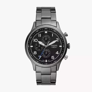 Fossil Retro Pilot Chronograph Smoke Stainless Steel Watch - FS5834