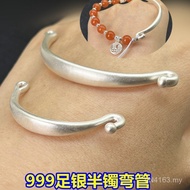 S999 Passepartout 3D Adult Single Style Accessories Hard DIY Half Bracelet Braided Handmade Pure Sil