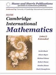 IGCSE Cambridge International Mathematics: 0607 Extended 1st Edition and 2nd Edition/ 0606 Core /060