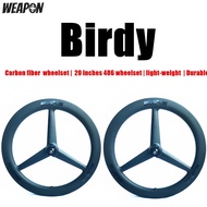 Birdy carbon wheel set  - 20 inches |9-11 speed compatible | light weight(1320g/pair) | impressive design