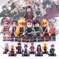 Infinite Train Building Blocks WM6116 Demon Slayer Kyojuro Tanjiro Nezuko Insert Minifigure Educatio