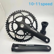 PROWHEEL Road Bike Crankset 110 BCD 170mm DECKAS 36T-52T Sprocket Chainrings 5 claws crank Bicycle c