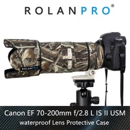 ROLANPRO Lens Camouflage Coat Rain Cover For Canon EF 70-200mm F2.8 L IS II USM Lens Protective Case For Canon SLR camera Lens