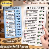 LIKE My Chores Checklist, Detachable Reusable Daily Planner Memo, Multi Purpose Self-discipline My C