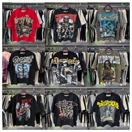 BKYS T-shirt Glitter Loose Terry Short Sleeve diamonds stamping T-shirt Full Frame Printing