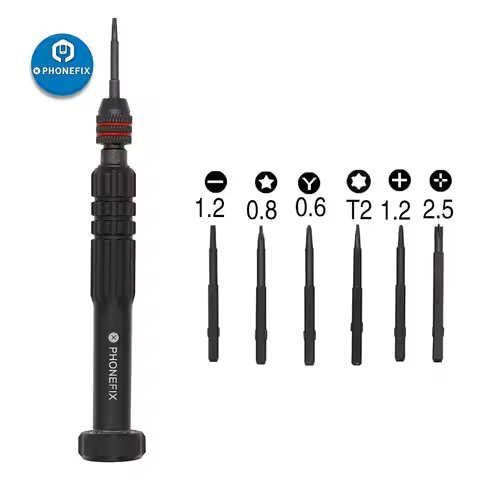 6 in 1 Screwdriver Set Phillips Slotted Y0.6 Precision Bits Set Mobile Phone Opening Screw Driver Ki