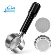 54mm Bottomless Portafilter, Espresso Bottomless Portafilter with Puck Screen and Stainless Steel Fi