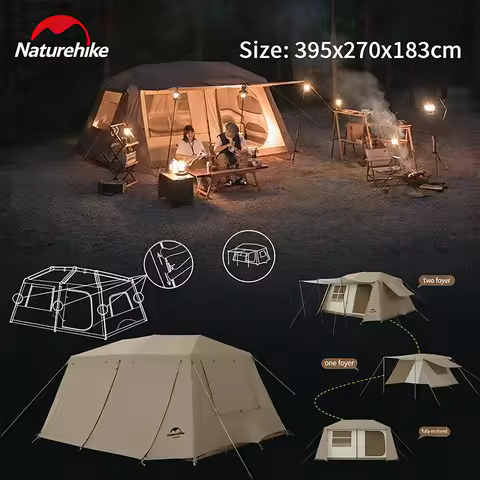 Naturehike Village13 Automatic Camping tent travel shelters Hut beach One-touch Cabin waterproof Out