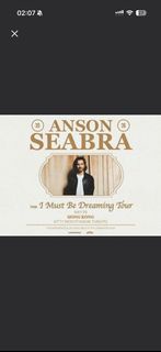 Anson Seabra演唱會門票