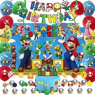 OGHOBLYE Mario Birthday Party Supplies