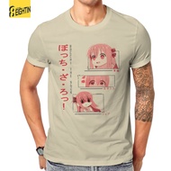 Bocchi The Rock Hitori Anime Poster T Shirt Men's  100% Cotton Vintage T Shirt Round Neck  Tees Short Sleeve Clothing 6XL XS-6XL