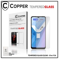 Vivo Y16 - COPPER TEMPERED GLASS FULL CLEAR