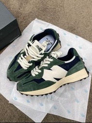 New Balance 327 綠色格紋男鞋