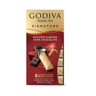 Godiva Signature Roasted Almond Dark Chocolate Mini Bars