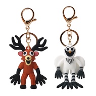 99 Nights in The Forest Rubber Keychain Deer and Owl Toy Pendant Small Figurine Model Keychain