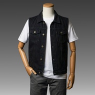 JB - Black Denim Vest - Men's Jeans Vest Vest for Men