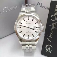 Alexandre Christie 8402 pria klasik tgl samping rantai silver