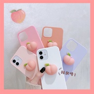 Vivo X50 S1 V17 pro Y19 Y11 Y12 Y15 Y17 Y91 Y91i Y95 Y93 Y91C 3D decompression peach cute cartoon exquisite girl mobile phone case soft silicone mobile phone case
