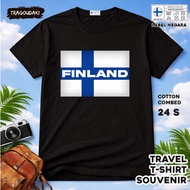 FINLAND 15-Piece SOUVENIR T-Shirt FINLAND STATETAG 24S COTTON PREMIUM SOUVENIR GIFT