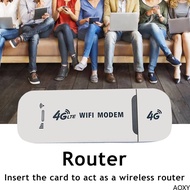 4G LTE Wireless USB Dongle Mobile Broadband 150Mbps Modem SIM Card Wireless Router WiFi Modem Stick【AOXY】