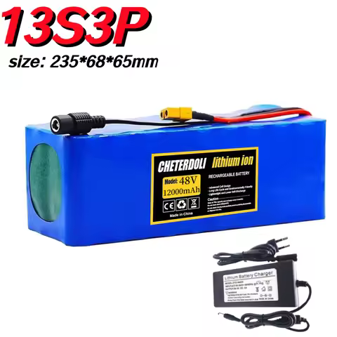 NEW 13S3P 48V 12Ah Battery 18650 Lithium Ion Battery for auxiliary electric commuting, Electric Comm