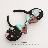 Creative Chocolate Mickey Headband Fun Amusement Park Headwear Cute Cute Sell Cute Photo Dress Up Ha