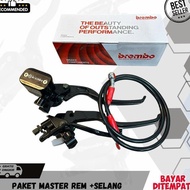 SUPER BRAKE MASTER PACKAGE PLUS 90CM HOSE UNIVERSAL RIGHT BRAKE MASTER Kiri PLUS 1 PCS UNIVERSAL 90C