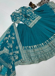 [PRE-ORDER] 2026 SEPT WOMEN BOLLYWOOD LEHENGA SET EMBROIDERY PARTY WEAR INDIAN TRADITIONAL ETHNIC DR