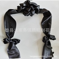 Funeral Flower Cloth Big Black Flower Happy Funeral Big Red Flower Photo Frame Flower Relic Flower T