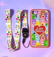 Care Bears 1入組字母卡通圖案手機外殼&amp;手機掛繩適用於iPhone 聖誕禮物首選