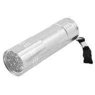 Qtqgoitem Potable Silver Tone 60 Lumens White LED Flashlight Torch w Strap (Model: 558 667 235 ef2 5c1)