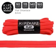 KIPZKAPZ FS55 ORANGE SUNSET 90cm 115cm 140cm 160cm Shoelace Flat Shoelaces 6mm Orange Shoe Lace