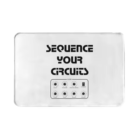 Sequence Your Circuits-Black Carpet Mat Rug Cushion Soft Non-Slip Moog Synth Trap Bass Sequential Ci
