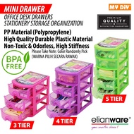 MYDIYSDNBHD - ELIANWARE 3 Tier 4 Tier 5 Tier Mini Drawer Kotak Laci Kecil