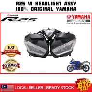 R25 YZF R25 V1 HEADLIGHT HEAD LAMP LAMPU DEPAN HEADLAMP LAMPU DEPAN COMPLETE SET 100% ORIGINAL YAMAH