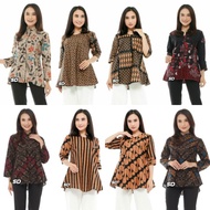 HOT SALE Batik Modern Women's Batik Shirt Monalisa Genes M L XL Original From Indonesia Batik Murah Batik Viral